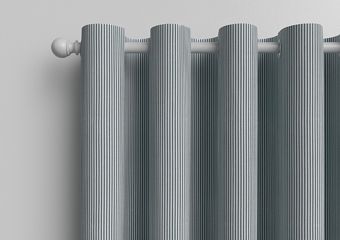 Nautical Stripes, Salt Black - Made to Measure Curtains - Image 12